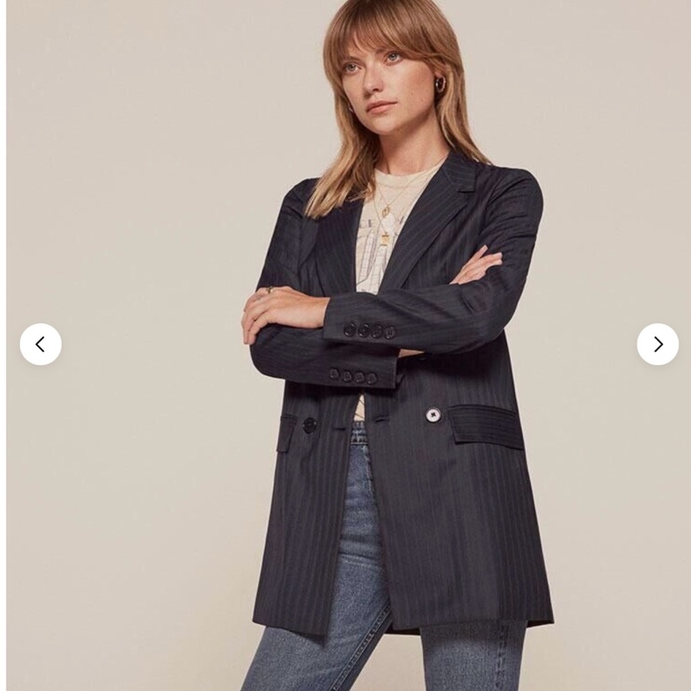 NWT Reformation Oat Coat Blazer Small Veronica Beard